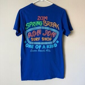 Ron Jon Surf Shop Mens 2014‎ Spring Break Cocoa Beach T-Shirt Blue Small